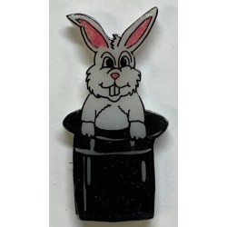 Rabbit in Hat Magnet