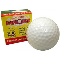 Exploding golf ball