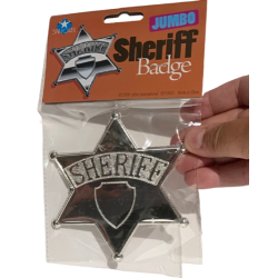 Jumbo Sheriff Star Badge