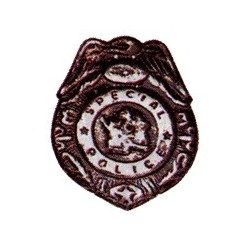 METAL POLICE BADGE