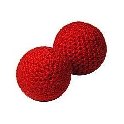 CROCHET BALLS 1 1/4" SET OF 2 FOR CHOP CUP