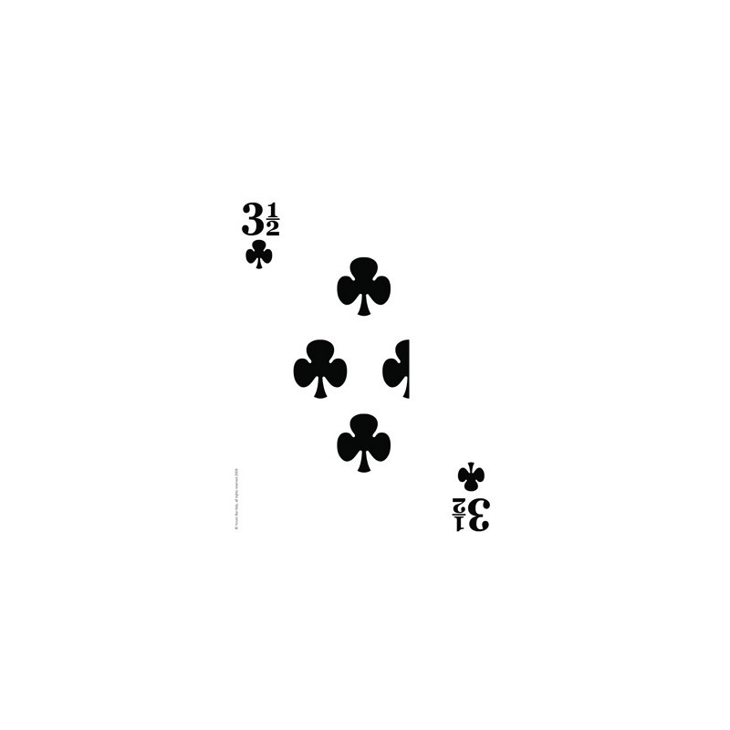 Three & a Half of Clubs Mega Card Three & a Half of Clubs Mega Card