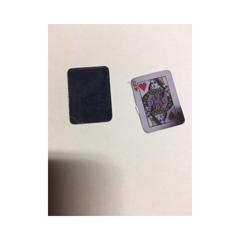 Heat Sensitive mini playing card sticker