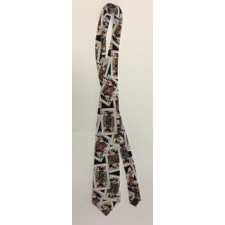 Disney Silk Neck Tie Playing Cards Minnie Mickey Mouse - Cravate