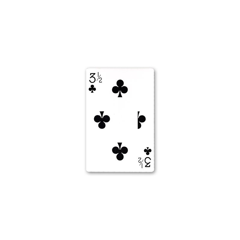 Jumbo Bicycle Card (3 1/2 of Clubs - Red Back)