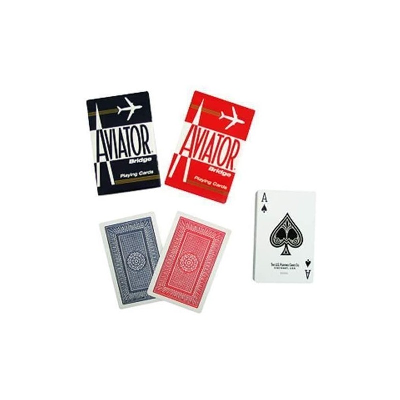 Aviator Cards Double Back - Red