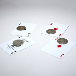 Details about   Coin Card by Danny Archer Produce Coins From Cards and End in a Matrix Routine 